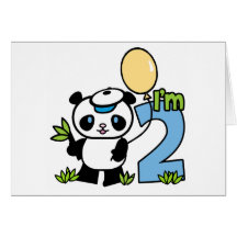 Panda Boy First Birthday Invitations Cards