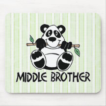 Panda Boy Middle Brother Mousepad