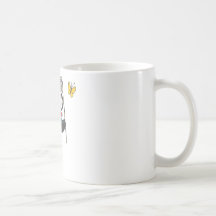 Panda Chasing Butterfly Mugs