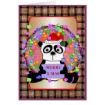 Panda Christmas Template Card