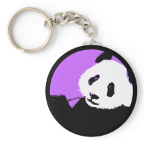 panda. colour customizable circle. keychains