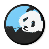 panda. colour customizable circle.
