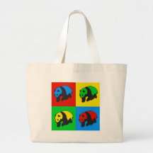 Panda d'art de bruit sacs fourre-tout