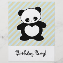 Panda de Kawaii Tract Personnalisé