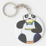 Panda Drinking Coffee Key Chain