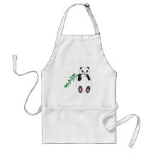 Panda Eats a Tasty Treat Apron