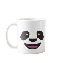 Panda face coffee mugs