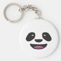 Panda face keychain