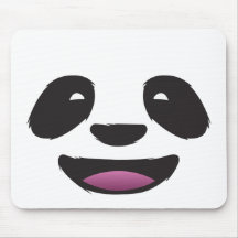 Panda face mouse pads