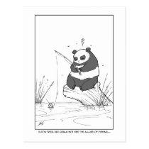 Panda Fishing postcards