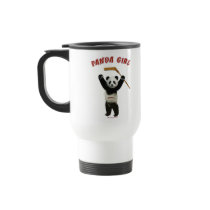 Panda Girl Hockey Bear Coffee Mugs