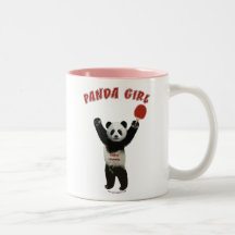 Panda Girl Ping Pong Mugs