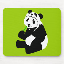 Panda Hat Mousepad