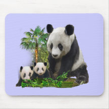 Panda Love art Mousepads