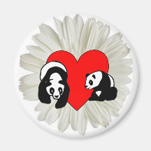 Panda Love Magnets