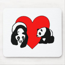 Panda Love Mousepads