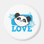 Panda love refrigerator magnets