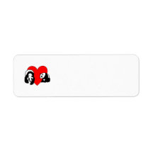 Panda Love Return Address Label
