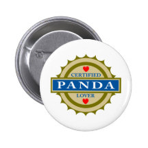 Panda Lover Button