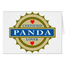 Panda Lover Card