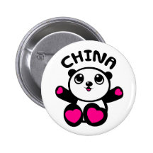 Panda Panda China Pinback Buttons