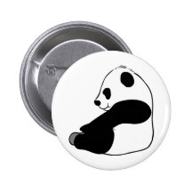 Panda Pinback Button