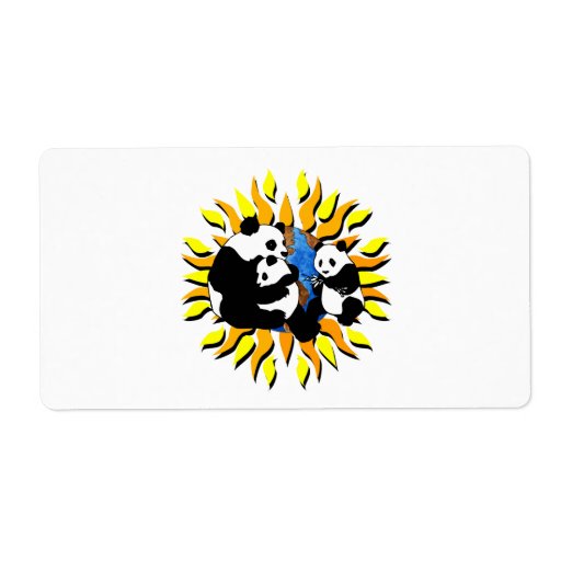 Panda Planet Personalised Shipping Labels