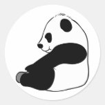 Panda Round Sticker