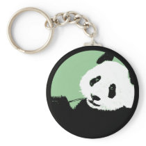 panda. seagreen circle. keychains