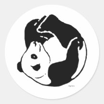 PANDA series Round Sticker
