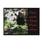Panda Smile *customizable* postcards