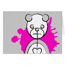 panda splatz. carte de vœux