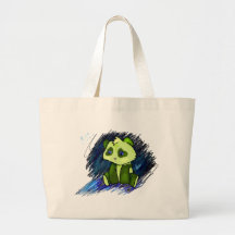 Panda vert Fourre-tout Sac Fourre-tout