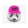 PANDA WANNA PARTY ? POSTCARD