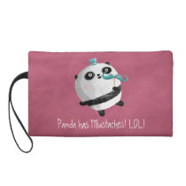 Panda with Mustaches bagettes bags