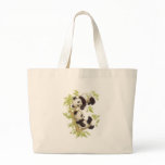 Pandas Playing in a Tree Canvas Bags