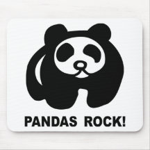 Pandas Rock Mouse Pads