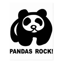 Pandas Rock Post Card