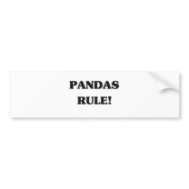 Pandas Rule Bumper Sticker