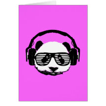 Pandaz dans la Chambre du DA Cartes De Vœux