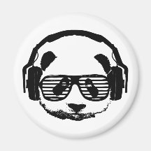 Pandaz In Da House Refrigerator Magnets