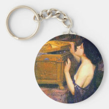 Pandora by John William Waterhouse Key Chain