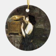 Pandora [John William Waterhouse] Christmas Ornaments