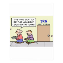 panhandler irs lousiest location town postcard