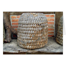 Panier en bois naturel carte