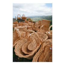Paniers en osier impressions photographiques