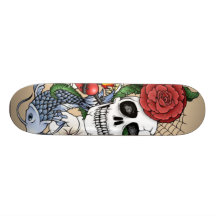 panneau de crâne skateboards personnalisés