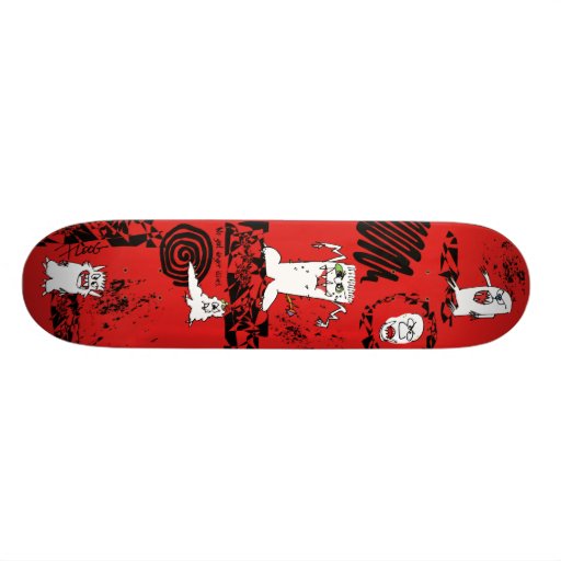Panneau de patin de monstre de bande dessinée plateau de skateboard