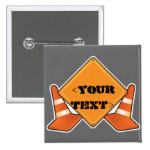 PANNEAU ROUTIER DE CONSTRUCTION PERSONNALISABLE, < BADGE