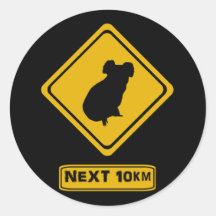 panneau routier de koala adhésif